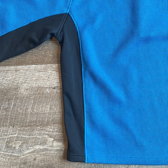 Spyder Men’s Outbound Quarter Zip Pullover Blue and Black Sweater—Men’s Size S - Picture 10 of 11
